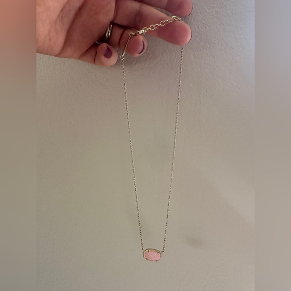 Ellie Gold Stud Earrings in Light Pink Drusy w/ matching necklace and bracelet - Picture 1 of 4